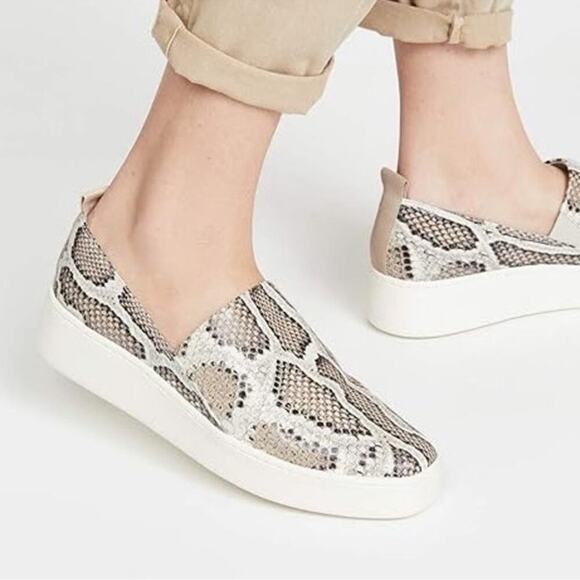 Vince Saxon 2 Slip-On Snake Print Sneaker Size 7.5